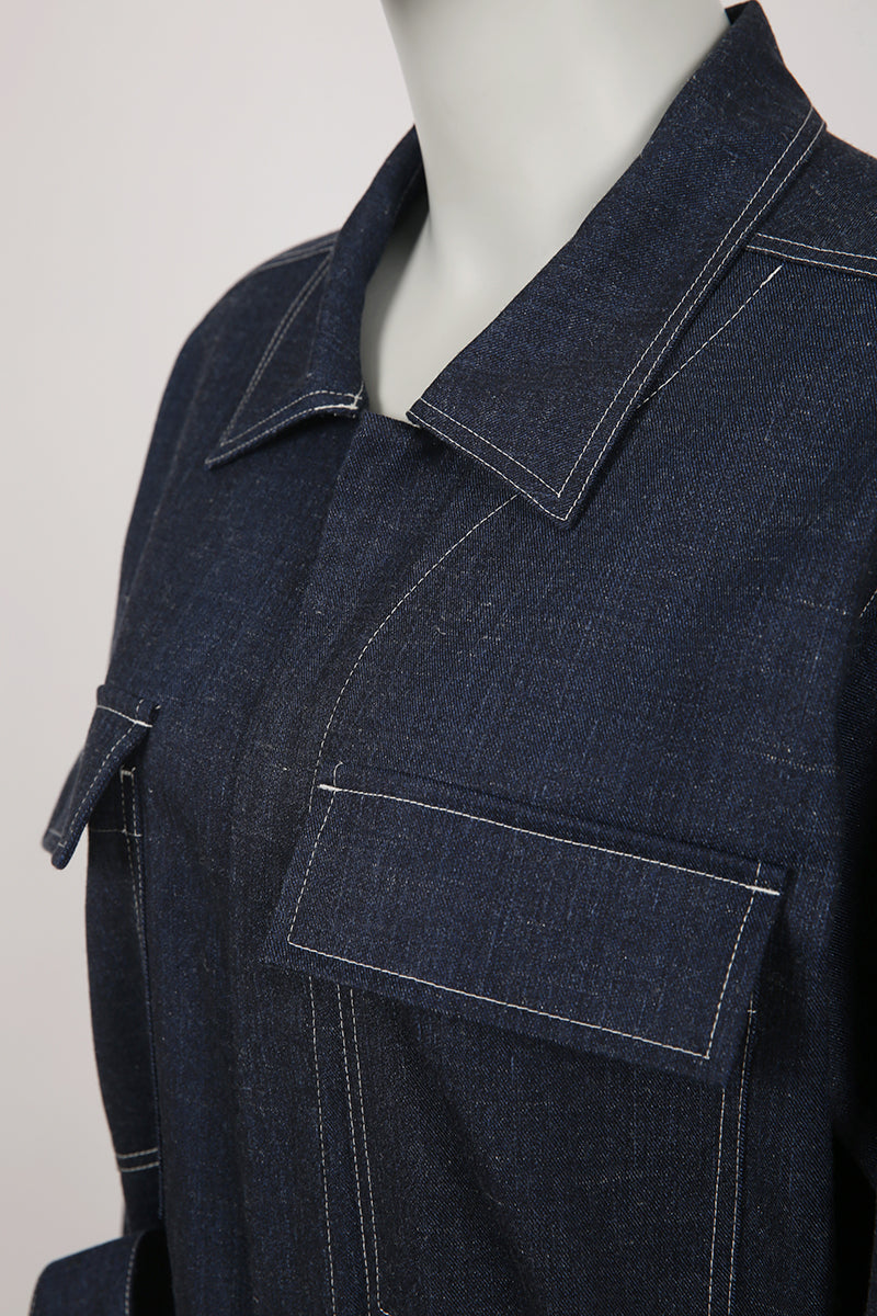 Addie Jumpsuit – Dark Wash Blue